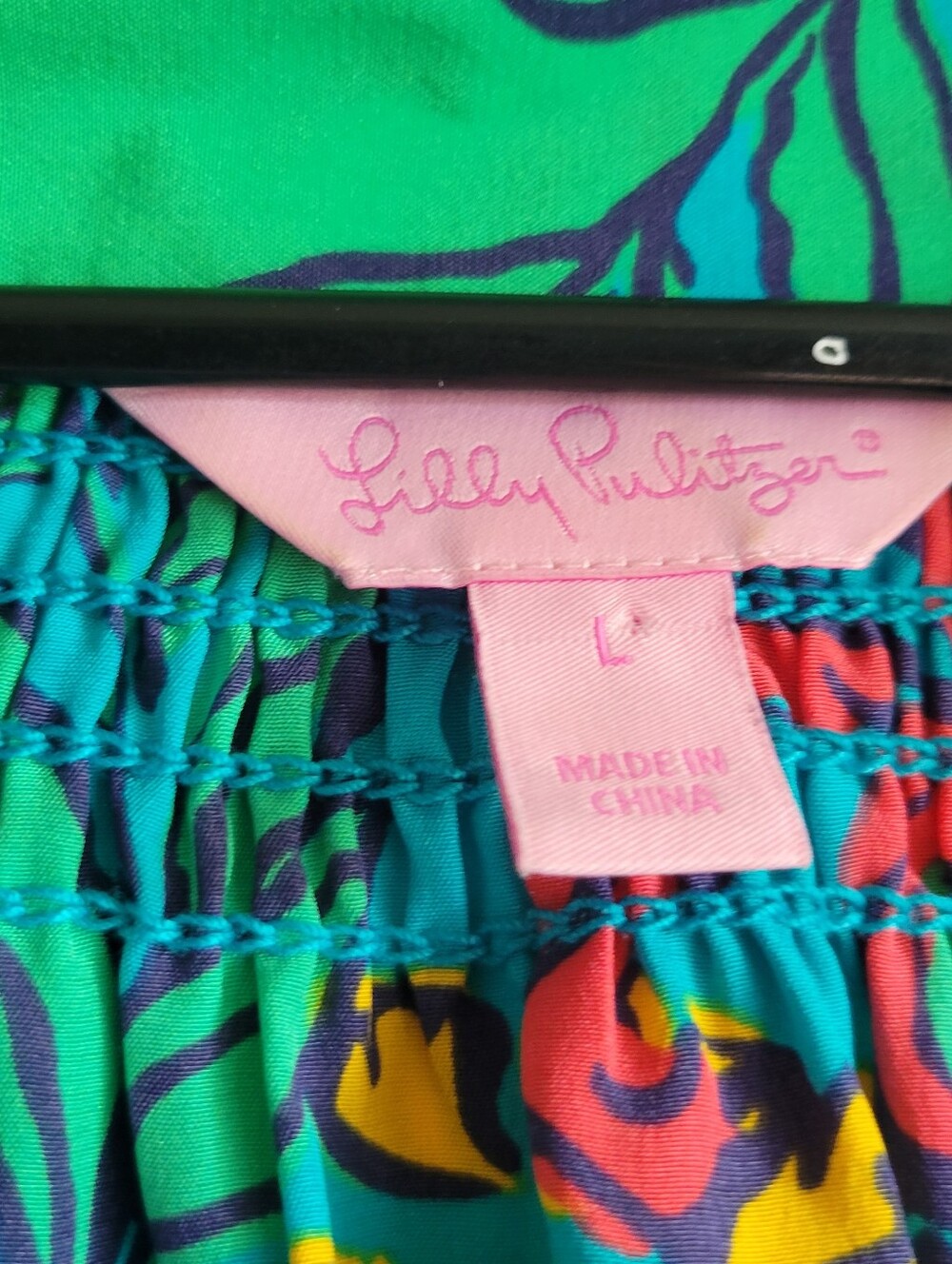 Lily Pulitzer Womens Size Large 100% SILK Blouse - Picture 3 of 10